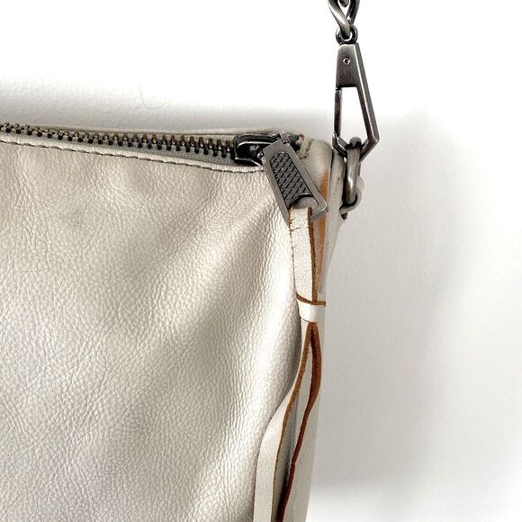 Rebecca Minkoff Tope Leather Shoulder Crossbody Bag Chain Studs Moto Boho Fringe - Picture 3 of 13